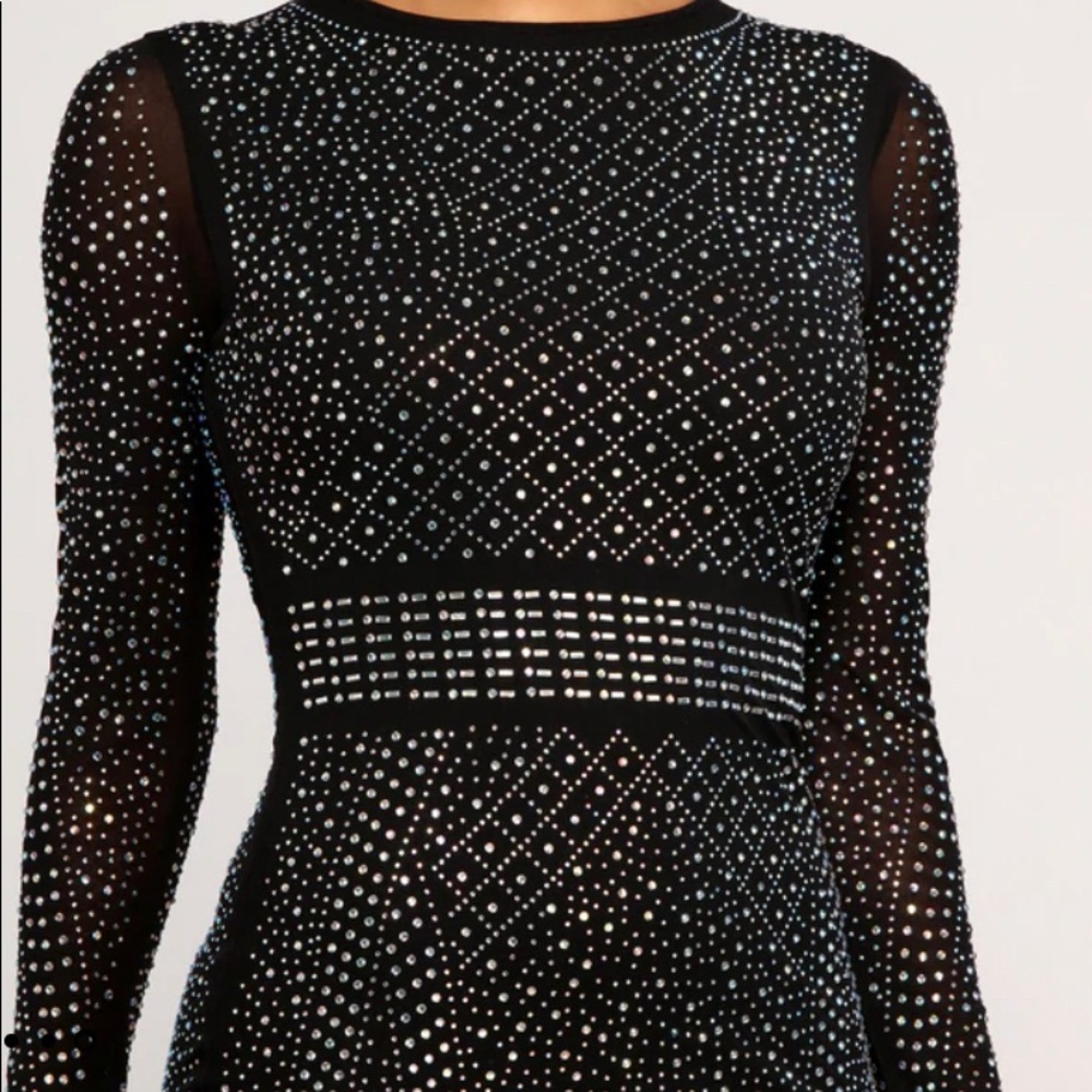 STUNNING bling mini dress